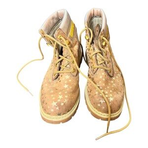 Caterpillar (CAT) Tan and Brown Classic Colorado Star  Pattern Boots SZ 7